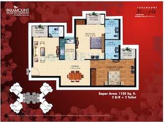 2 BHK Apartment For Resale in Paramount Symphony Sain Vihar Ghaziabad  7724404