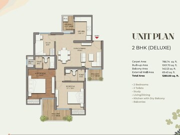  2 BHK Apartment at Prateek Grand Begonia, Siddharth Vihar – for Sale