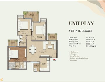  3 BHK Apartment at Prateek Grand Begonia, Pratap Vihar – for Sale