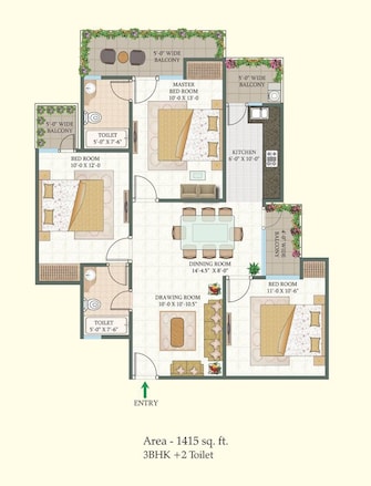 3 BHK Apartment For Resale in Proview Shalimar City Phase II Shalimar Garden Ghaziabad  7652319