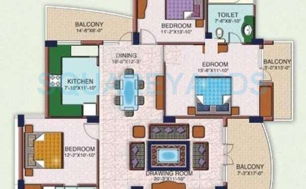 ramprastha emerald heights apartment 4bhk 2050sqft 1