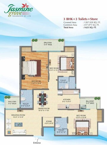  3 BHK Apartment at Savfab Jasmine Grove, Delhi Meerut Road – for Sale