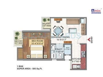  1 BHK Apartment at Shubh Homes Urban Royale, Shahpur Bamheta – for Rent