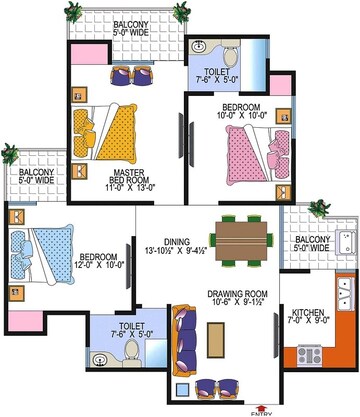  3 BHK Apartment at Super Realtech Oxy Homez, Defence Colony – for Sale