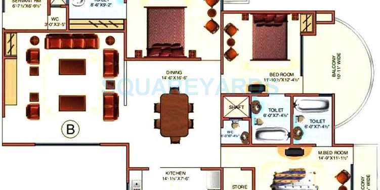 surya kanishk tower apartment 3bhk 2243sqft 1