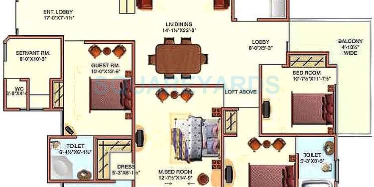 surya kanishk tower apartment 4bhk 2642sqft 1