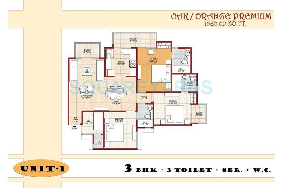 svp gulmohur residency apartment 3bhk sq 1660sqft 1