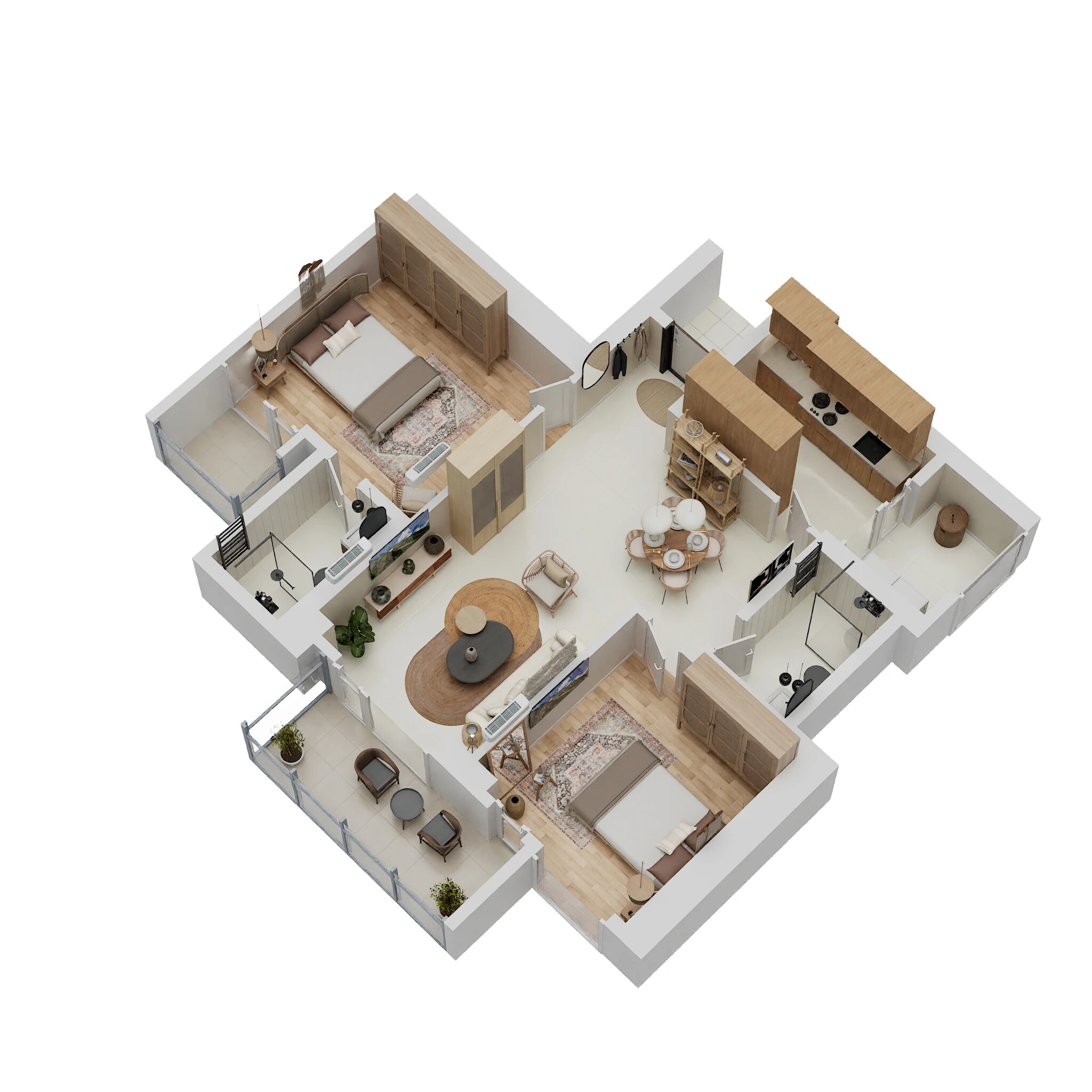 2 BHK 1301 Sq. Ft. Apartment