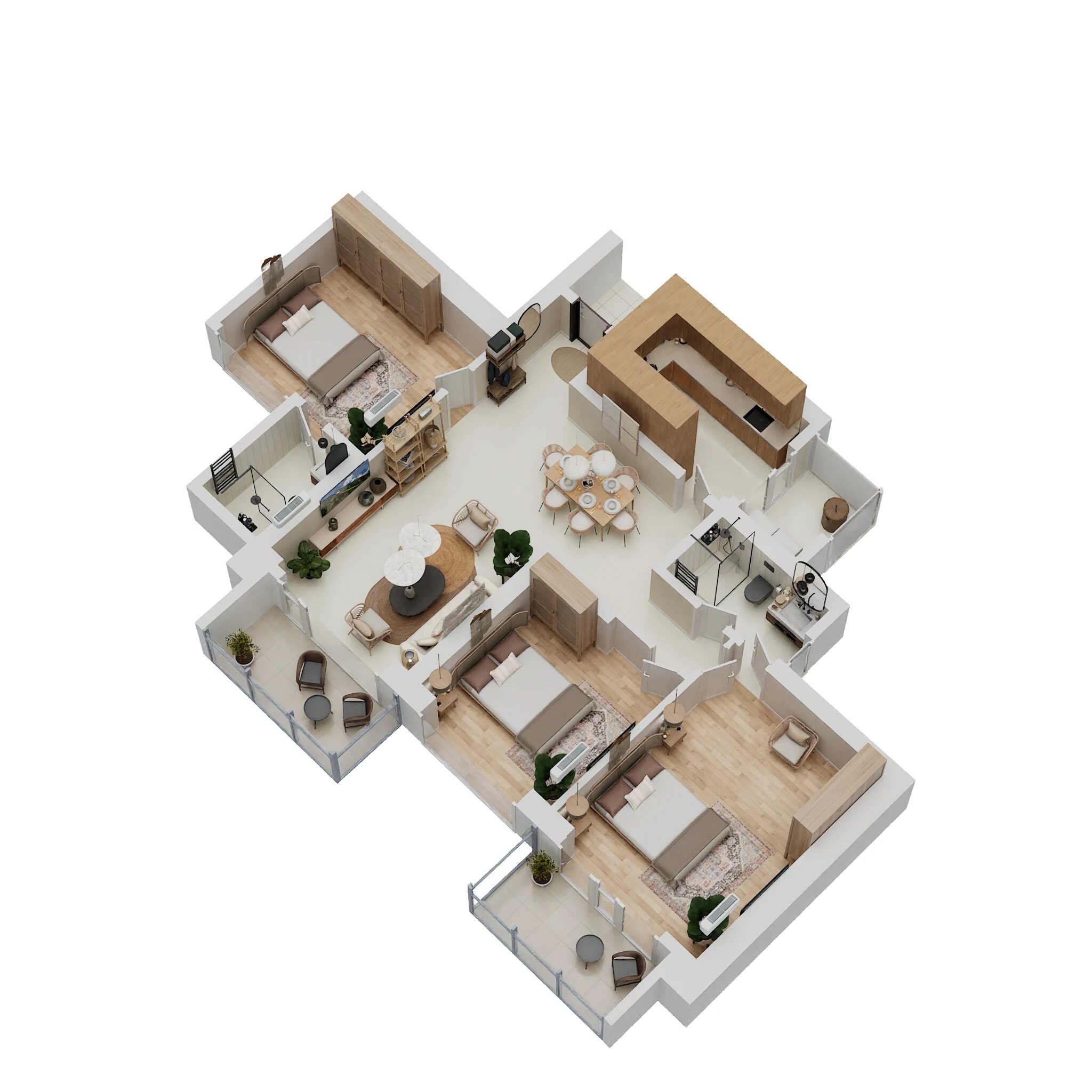 3 BHK 1681 Sq. Ft. Apartment