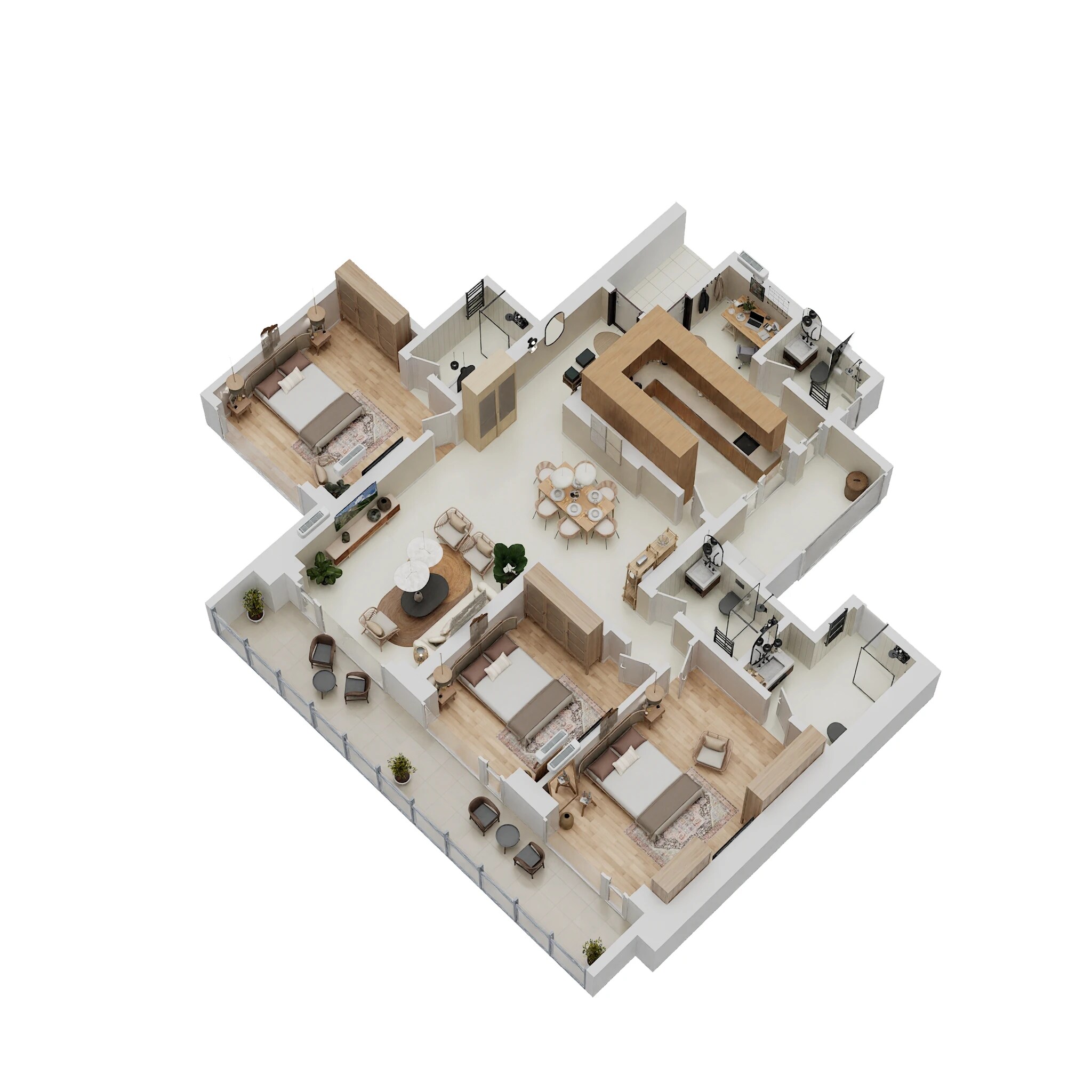 3 BHK 2262 Sq. Ft. Apartment