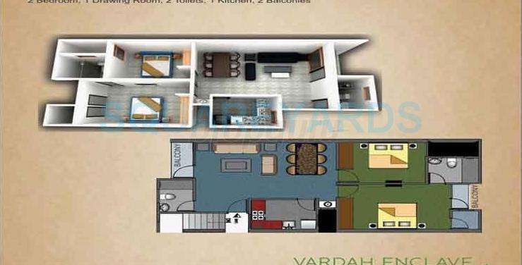 vardah builders vardah enclave flats apartment 2bhk 900sqft1