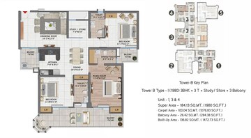  3 BHK Apartment at VVIP Namah, Mahurali – for Sale