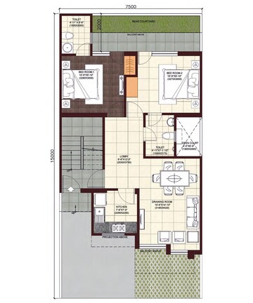  2 BHK Apartment at Wave City, Wave City – for Rent