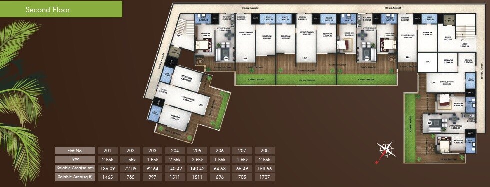 Divine Palm Spring Residency Floor Plans