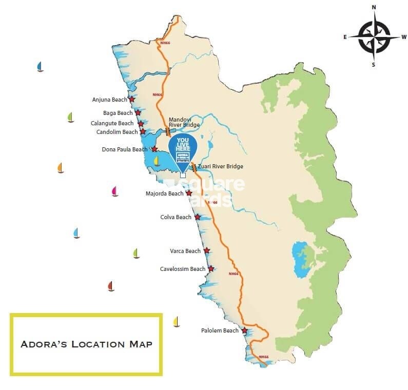 Puravankara Adora De Goa Location Image