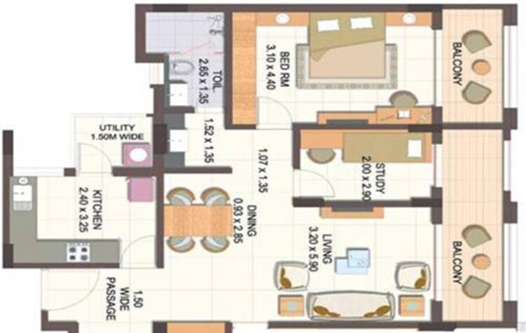 mathias ocean park residency apartment 1 bhk 1130sqft 20214423004459