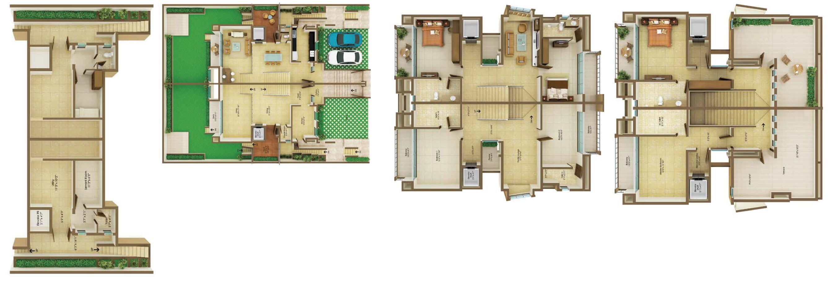 3 BHK 2389 Sq. Ft. Villa