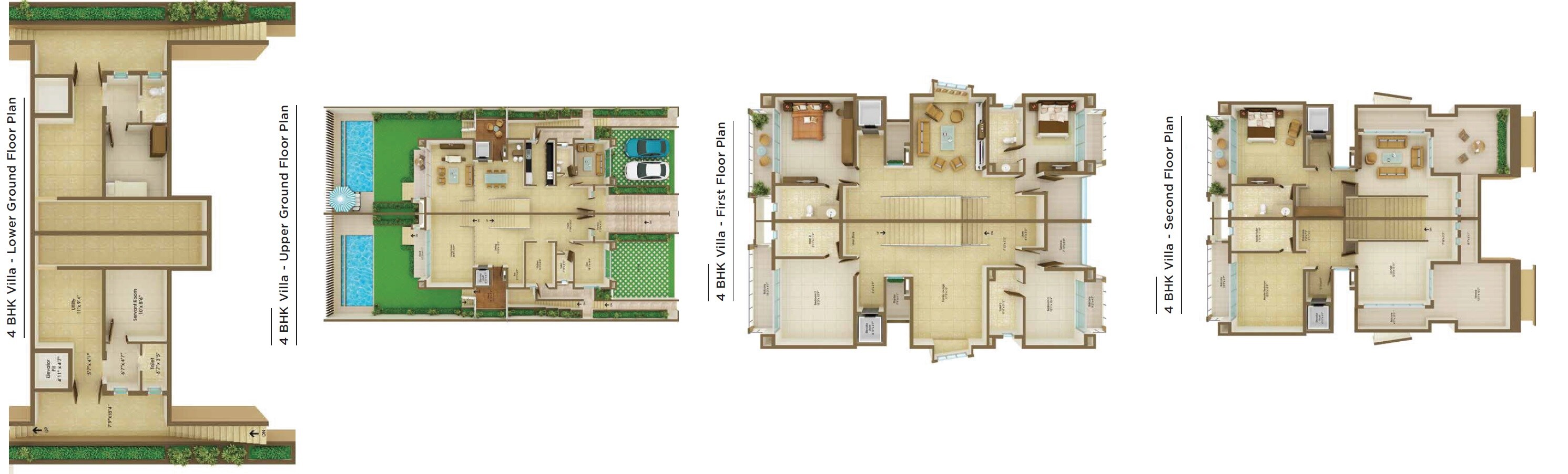 4 BHK 3056 Sq. Ft. Villa