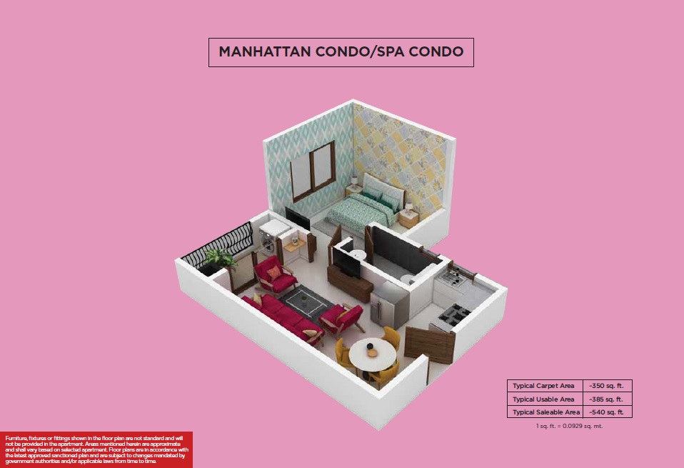 puravankara adora de goa apartment 1 bhk 540sqft 20242715172755