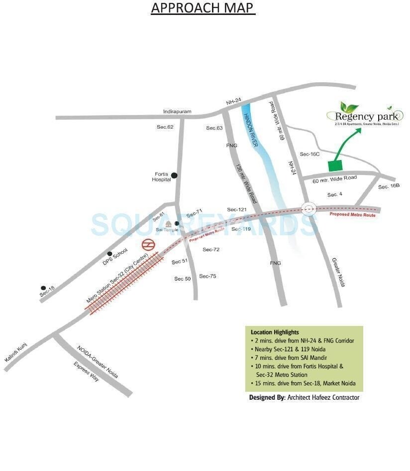 Aarcity Regency Park Location Image