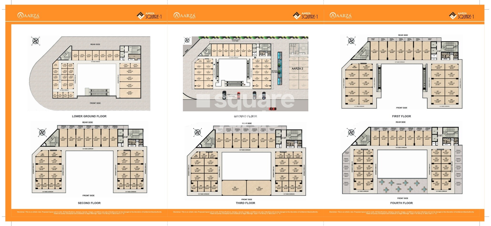 Aarza Square 1 Floor Plans