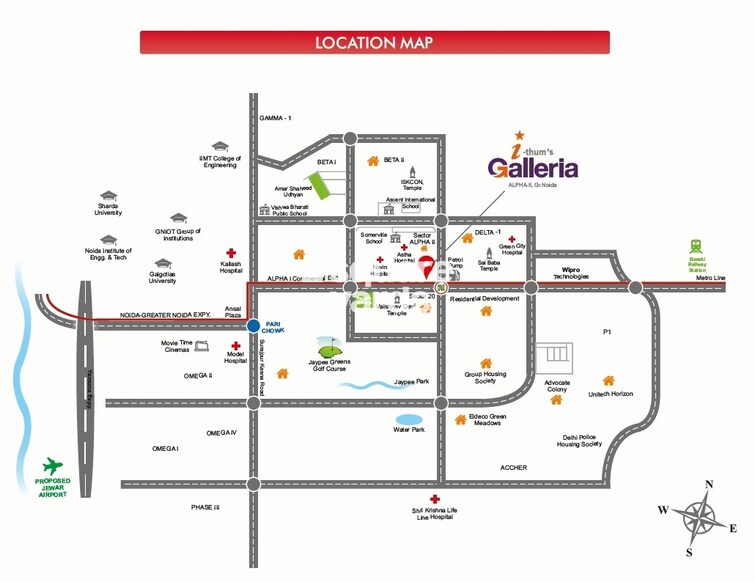 Adihm Ithums Galleria Location Image