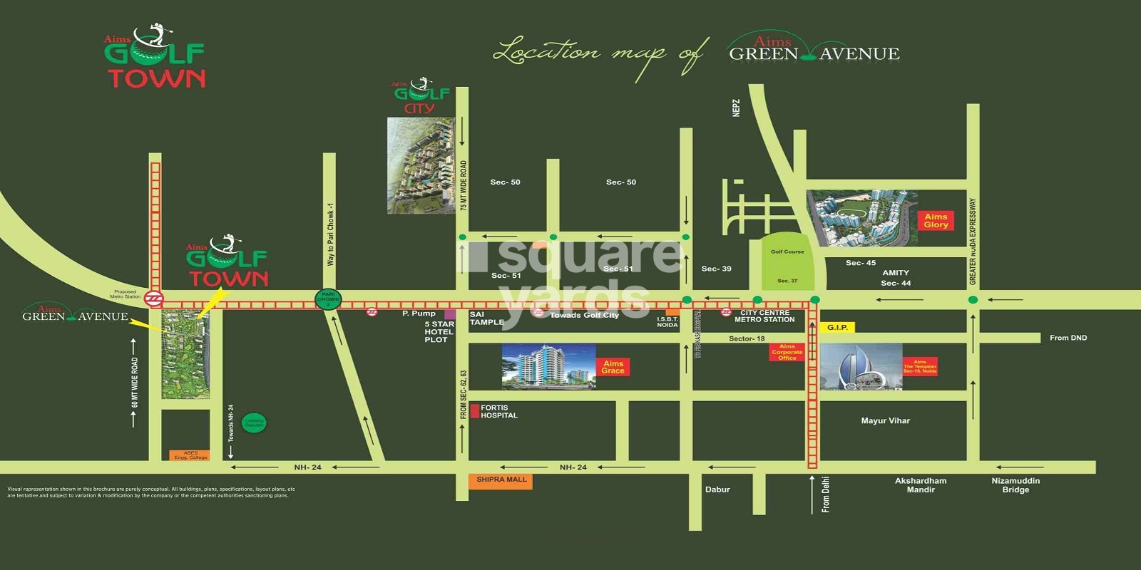 Aims Greens Avenue Location Image