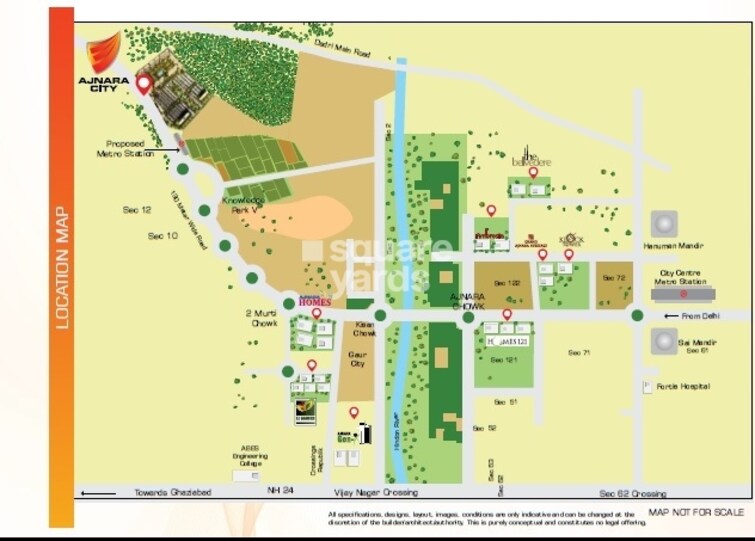 Ajnara City Location Image