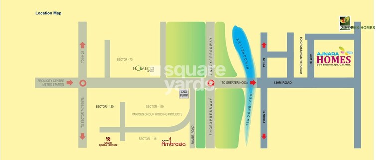 Ajnara Homes Phase 2 Location Image