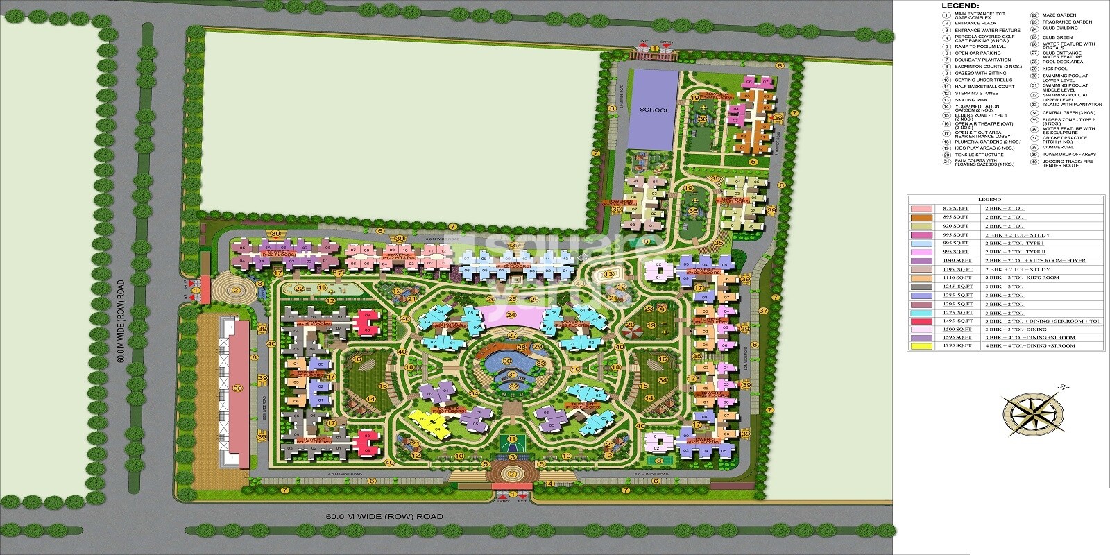 Ajnara Le Garden Phase II Master Plan Image