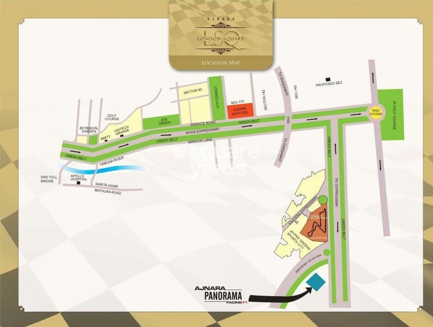 Ajnara London Square Panorama