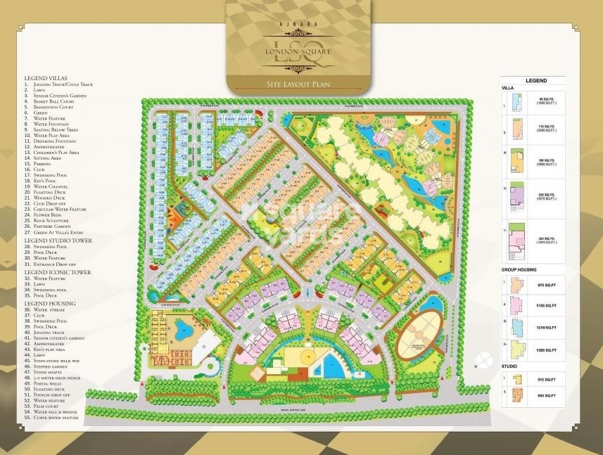 Ajnara London Square Panorama Master Plan Image