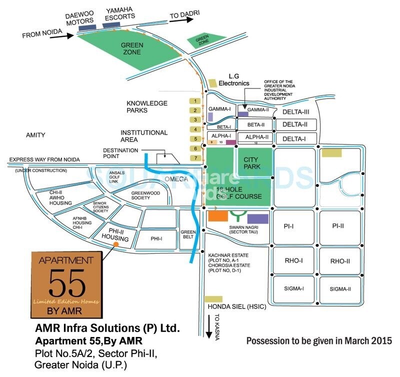AMR Infrastructures Apartment 55 Location Image