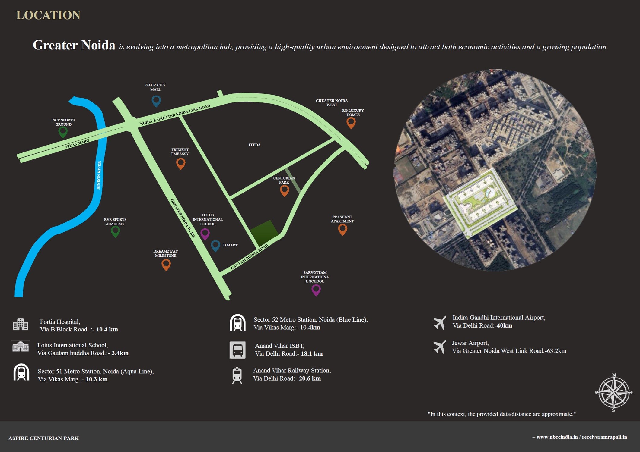Amrapali Centurian Park Location Image