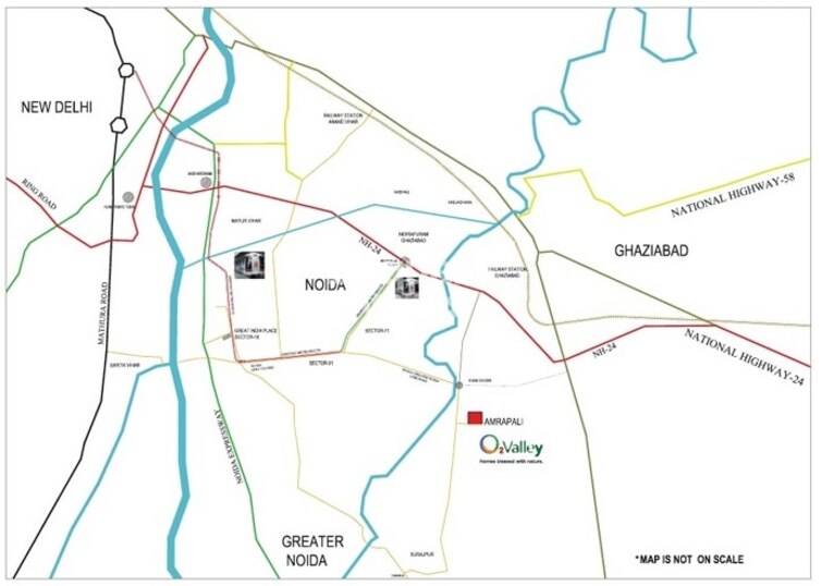 Amrapali O2 Valley Location Image