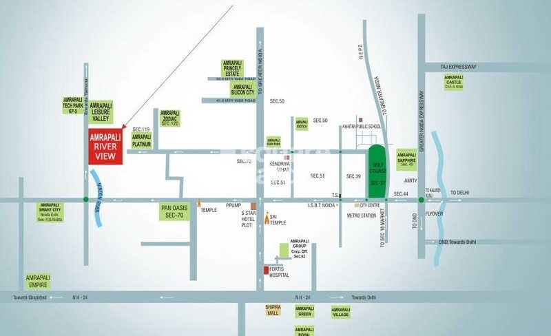 Amrapali Riverview Location Image