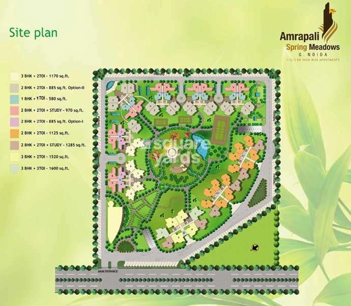 amrapali spring meadows project master plan image1