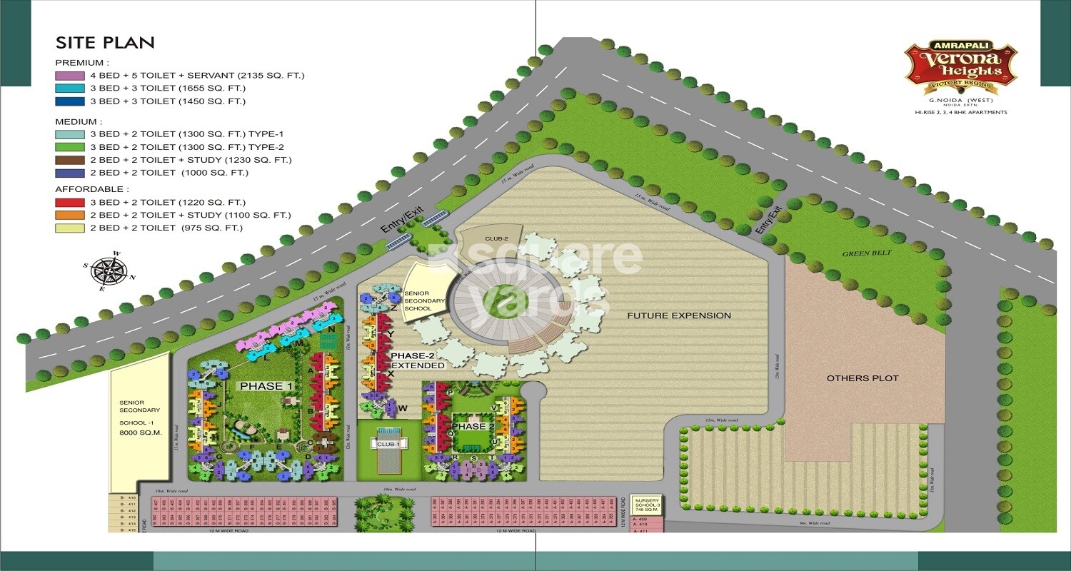 Amrapali Verona Heights Master Plan Image