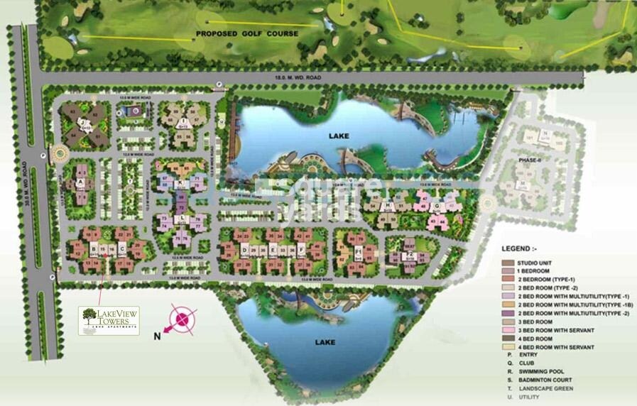 Ansal API Sushant Megapolis Lake View Towers Master Plan 1