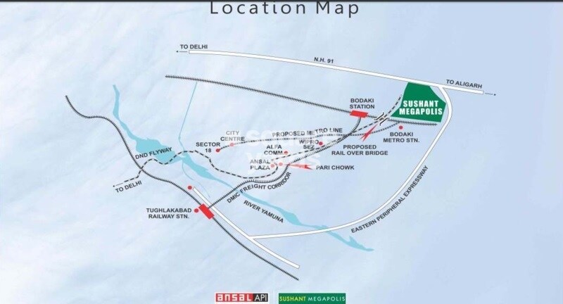 Ansal Megapolis Plots Phase II Location Image
