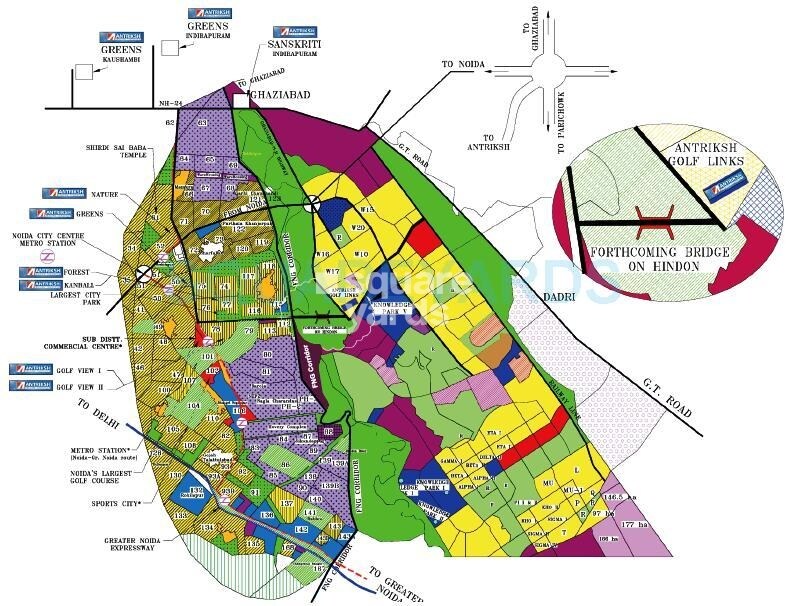 Antriksh Golf Link Location Image