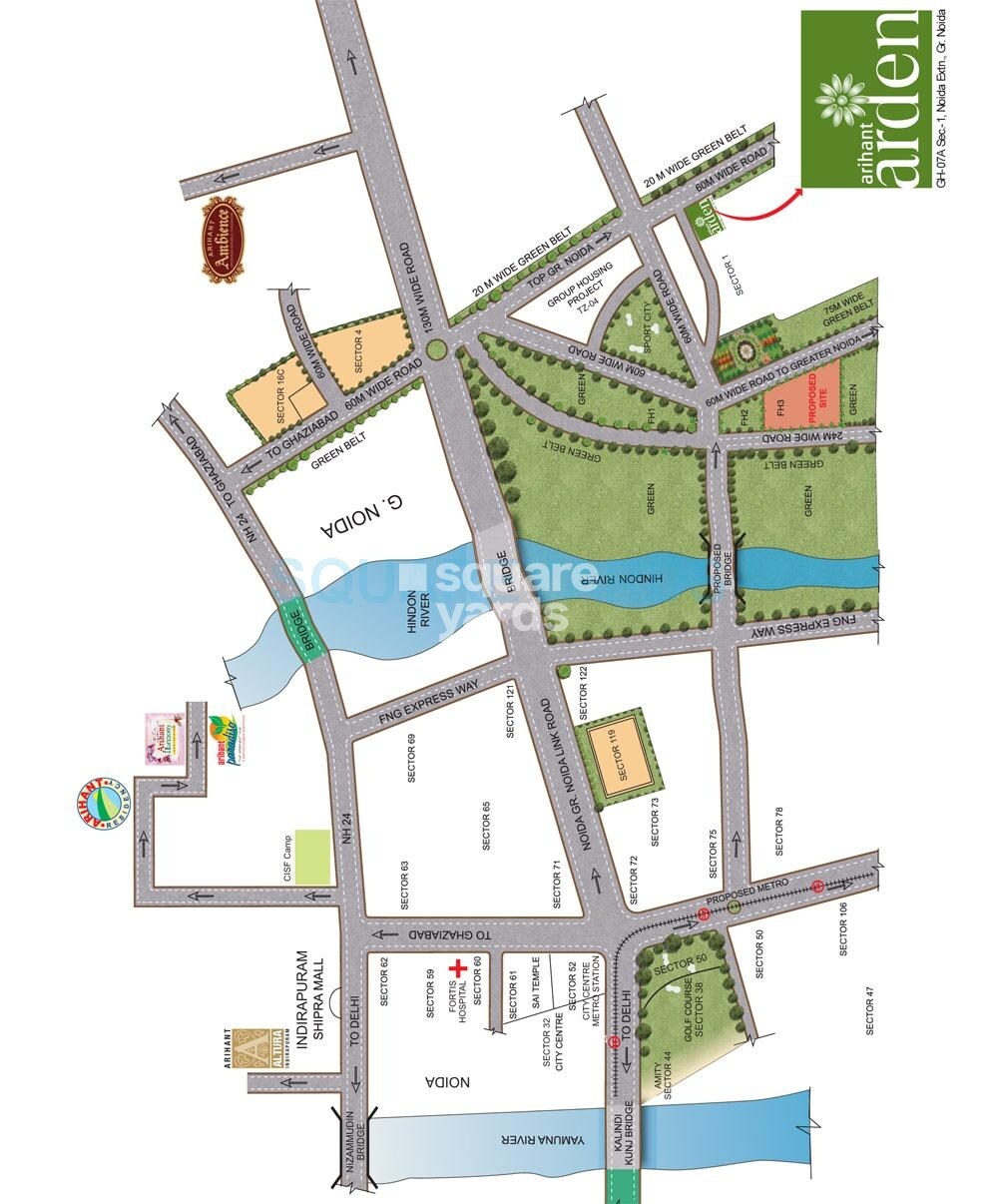 Arihant Arden Location Image