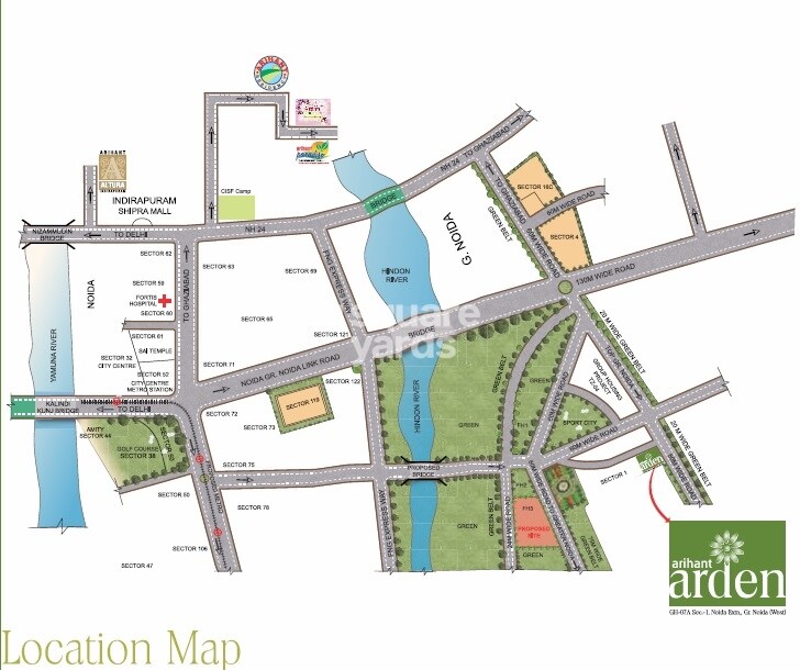 Arihant Arden Phase III Location Image