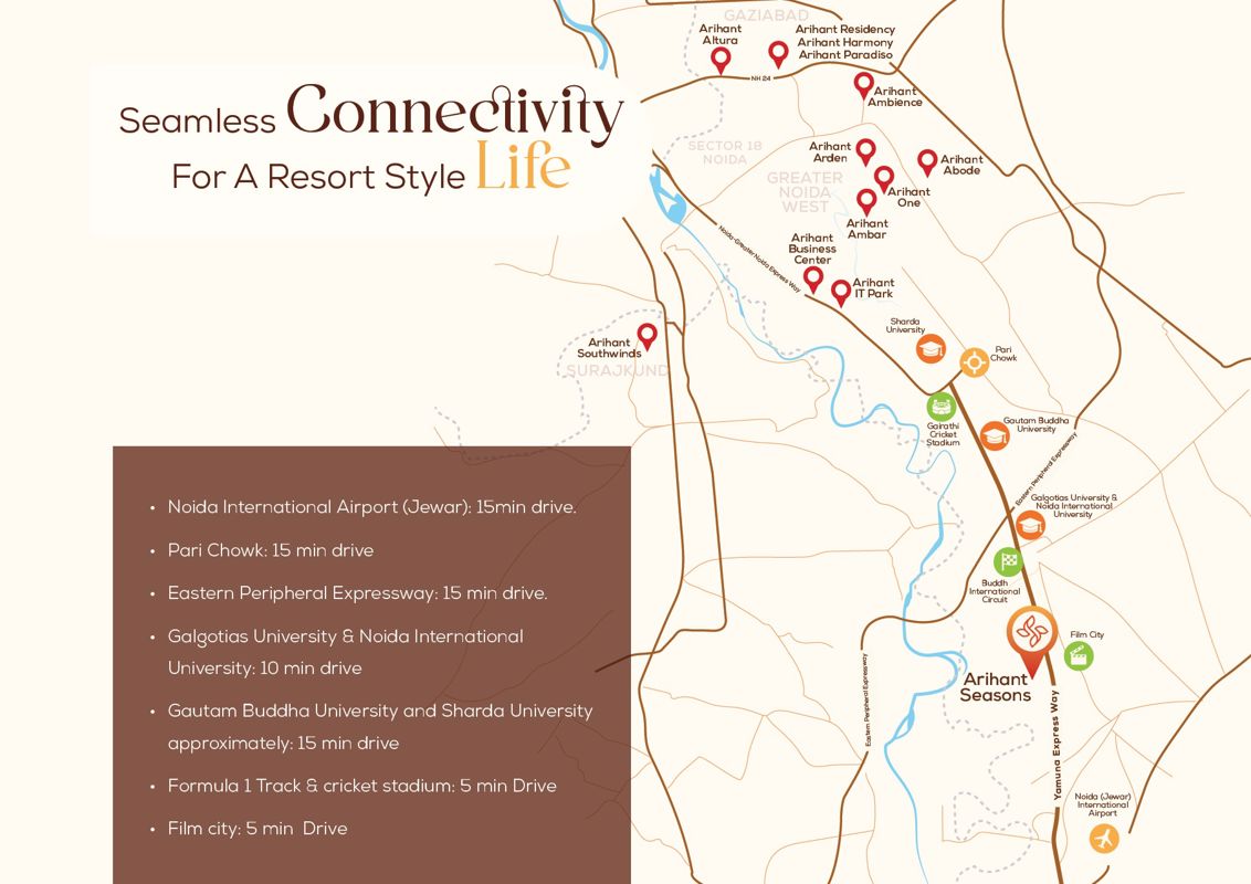 Arihant Seasons Location Image