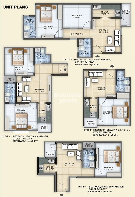Arsh Green Heights Floor Plans