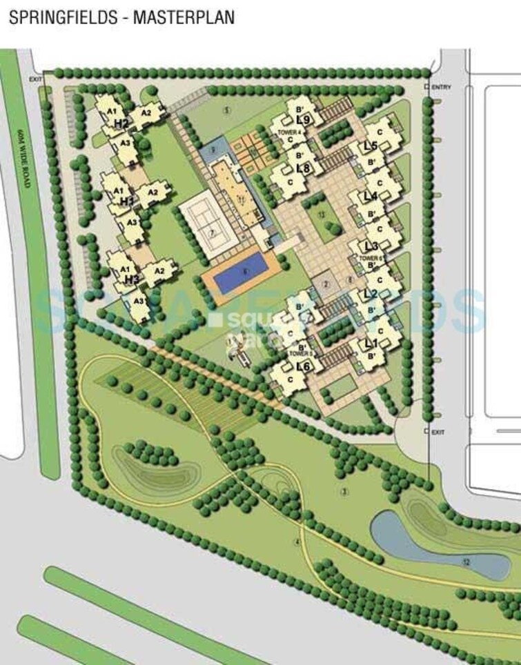 Assotech Springfields Master Plan Image
