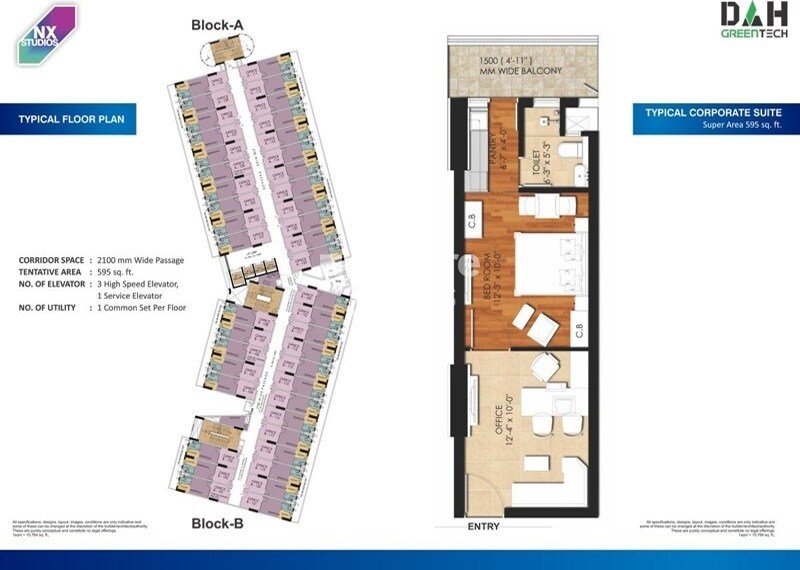 DAH Greentech NX Corporate Suites Floor Plans