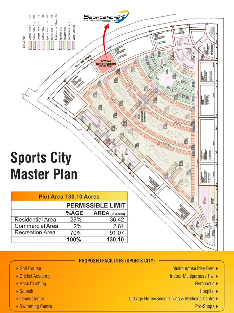 Dev Sai Sports Home Master Plan Image 1