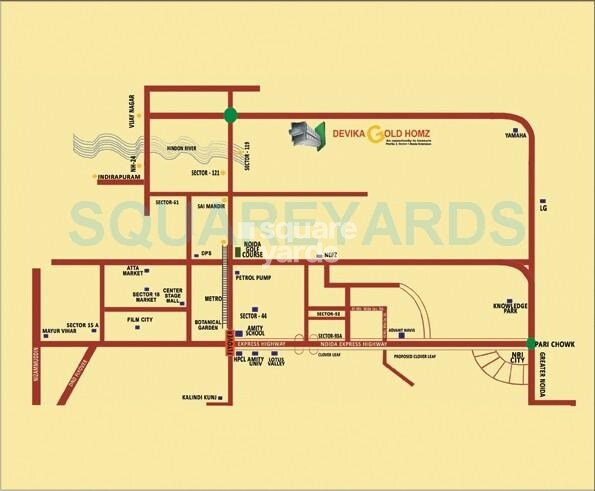 Devika Gold Homz Location Image
