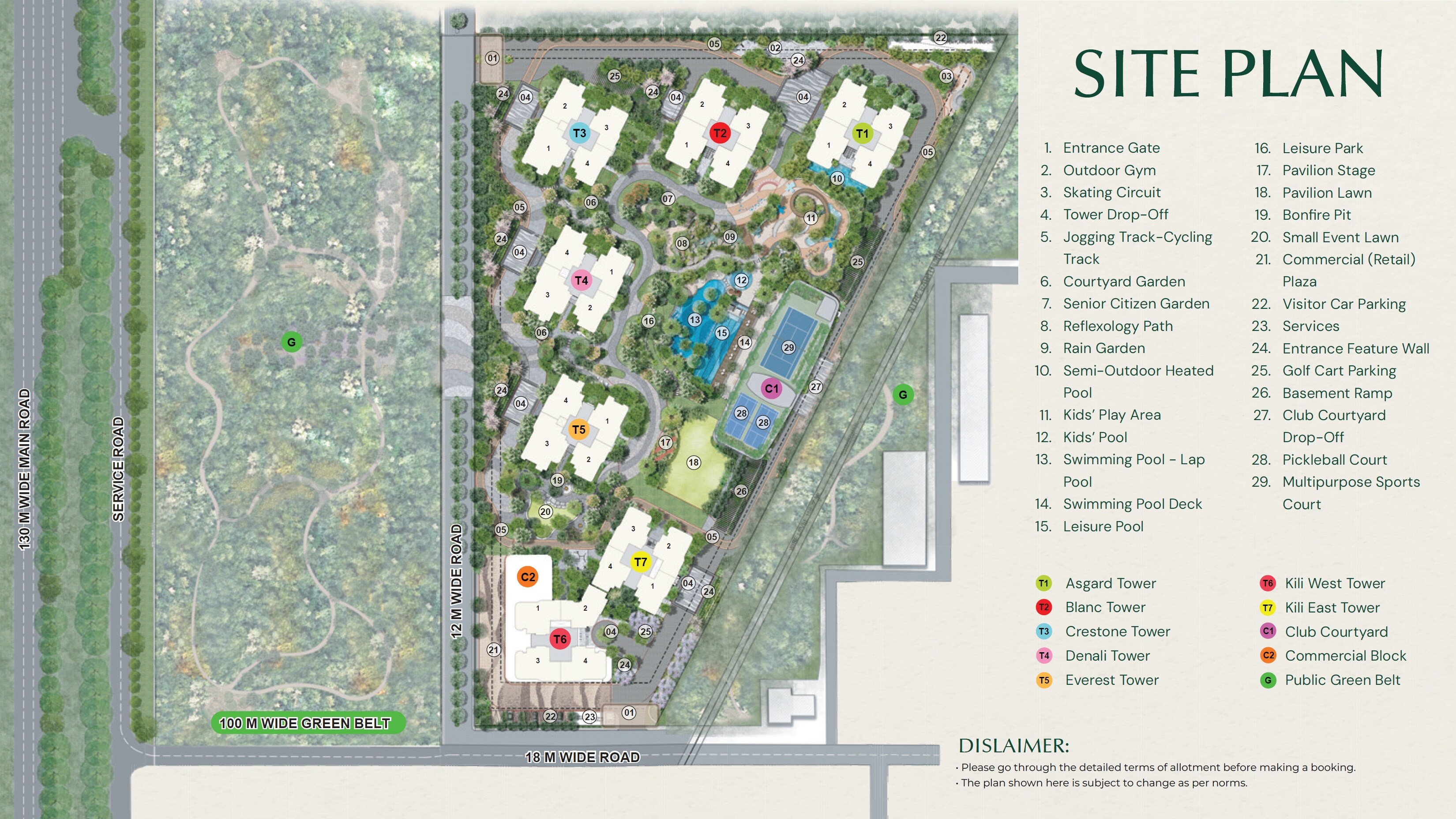 Eldeco 7 Peaks Residences Master Plan Image